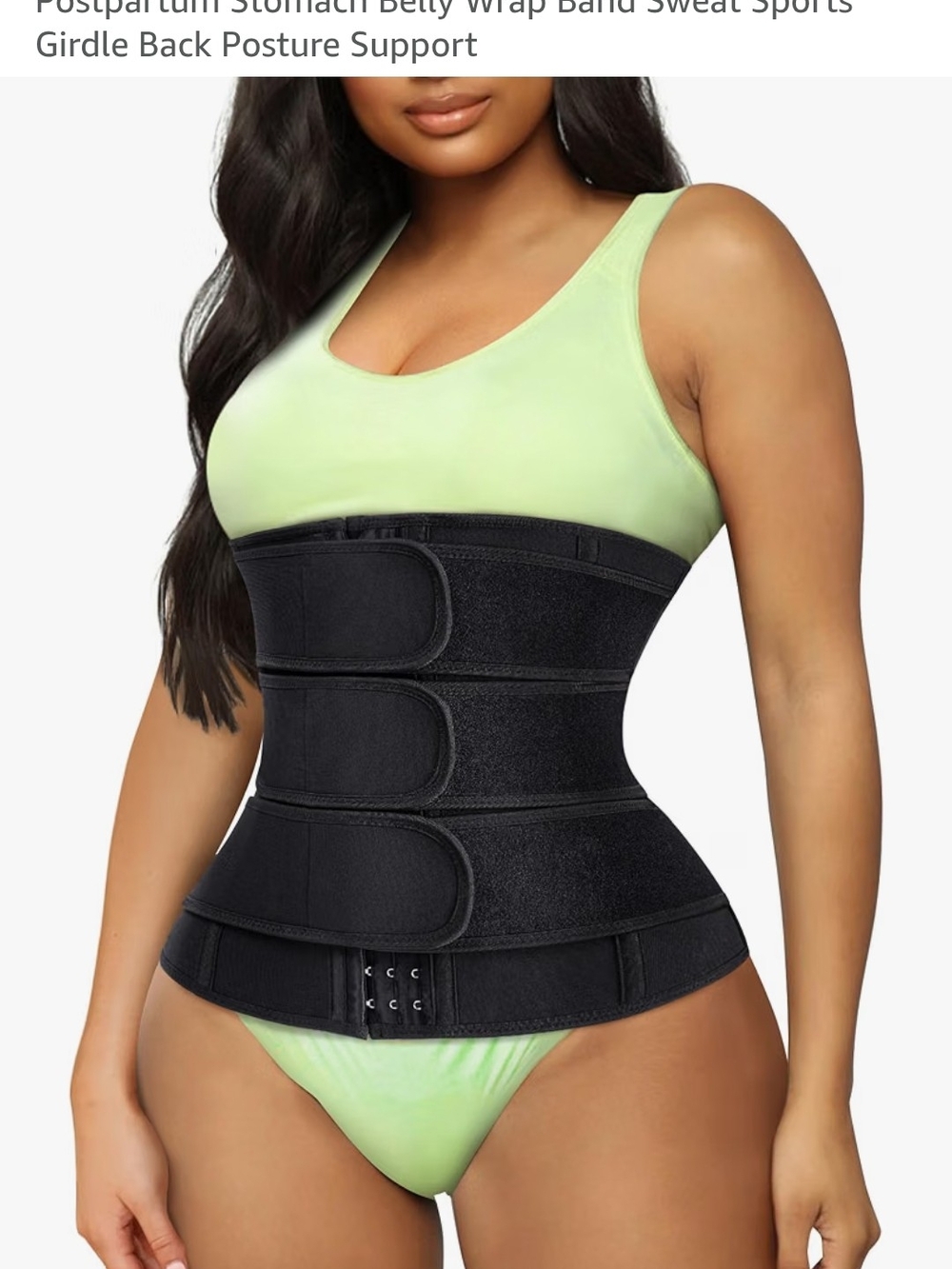 Black Waist Trainer Corset Belt - Women Intimates